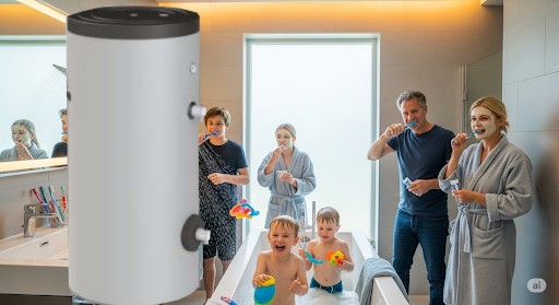 Nooit meer koud douchen: Grote gezinnen en hotels, zekerheid van Inox Duplex Boiler 200 liter